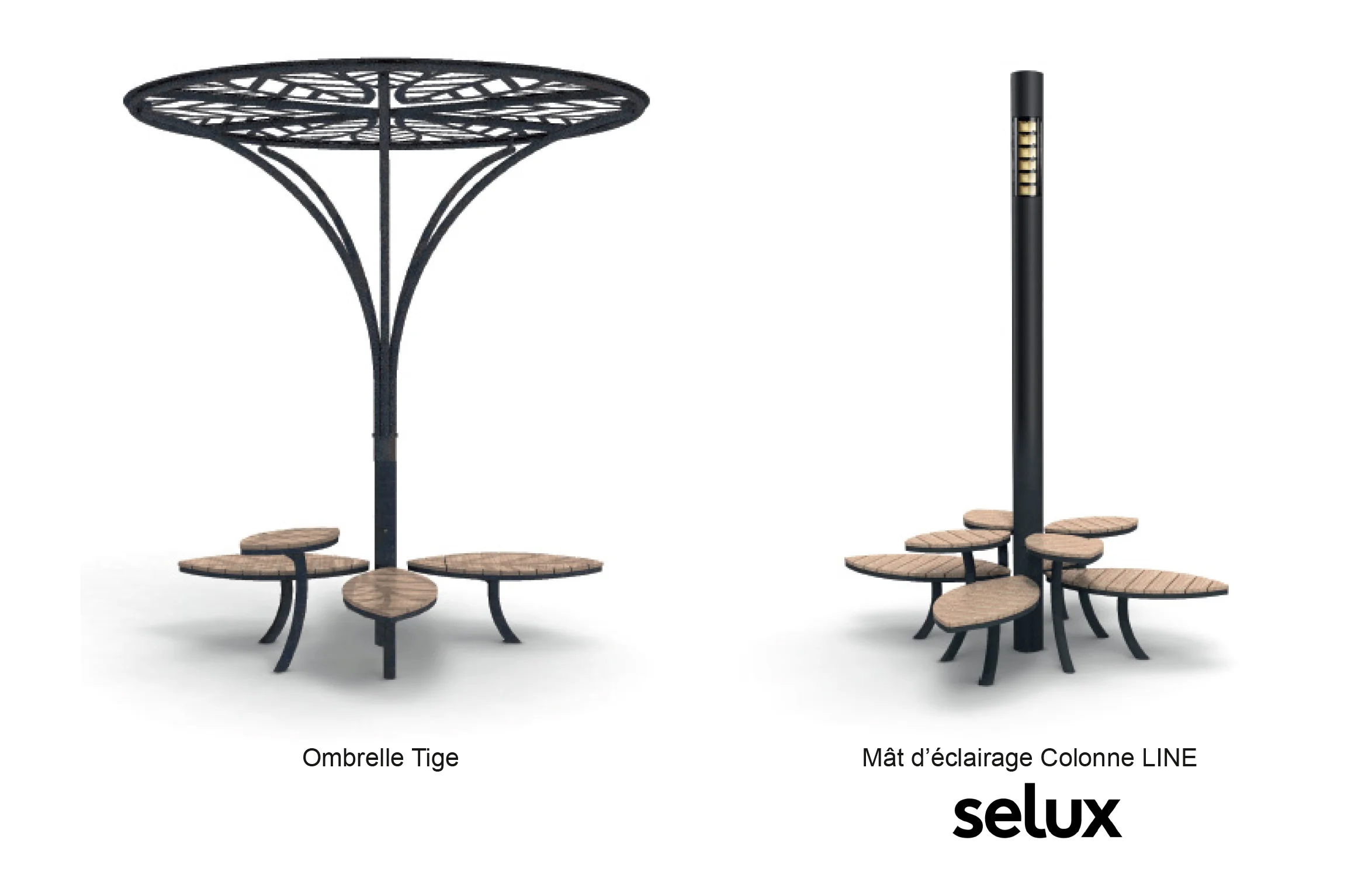 iOmbrelle Tige - Mat d'éclairage Colonne LINE